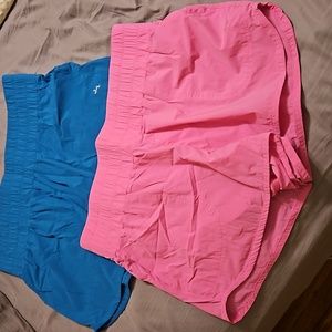Two pair athletic shorts
